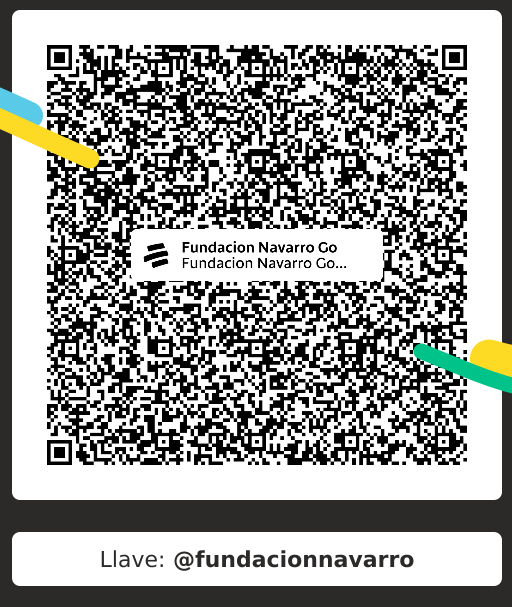 Código QR para pagos nacionales a la Fundación Navarro González